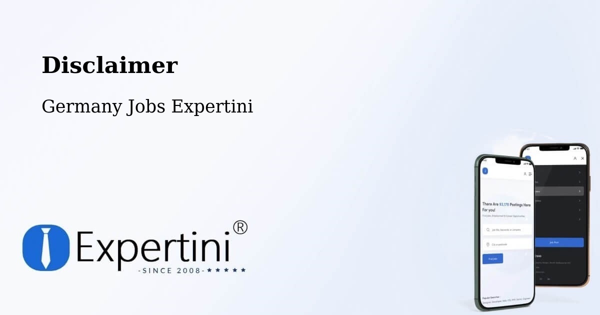 Disclaimer – Zschepplin - Germany Jobs Expertini